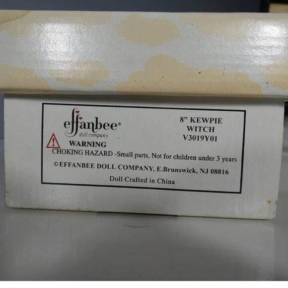 Vintage Effanbee Kewpie 8 Inch Doll Witch Spider Cape 2001 Authentication - Picture 6 of 6